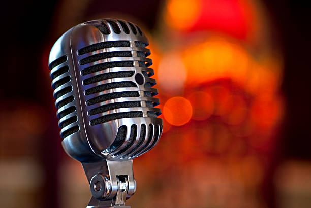 Old fashioned, vintage microphone
