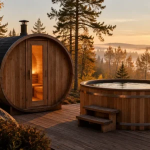 drevena-sauna-a-kupacia-kad-na-terase